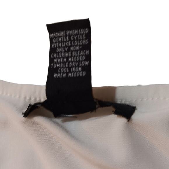 Alfani Top Blouse Stretchy Plus 2X Cream Lacey Blousy Cottage Boho Career Travel - Picture 9 of 11